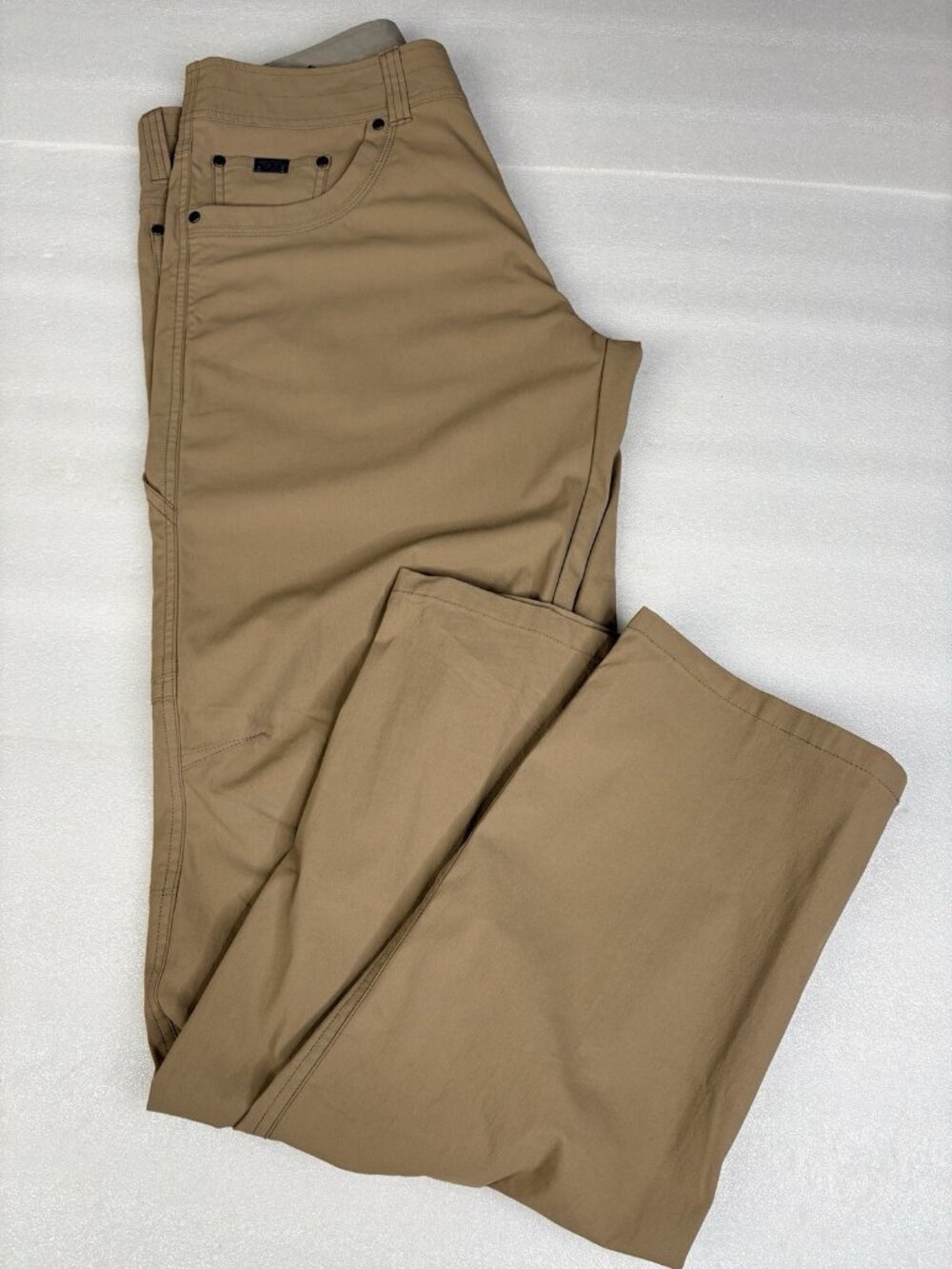 KUHL Revovlr Pants Men’s 36x34 Khaki Outdoor Hiking Stretch 50+ UPF